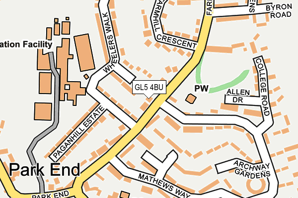 GL5 4BU map - OS OpenMap – Local (Ordnance Survey)