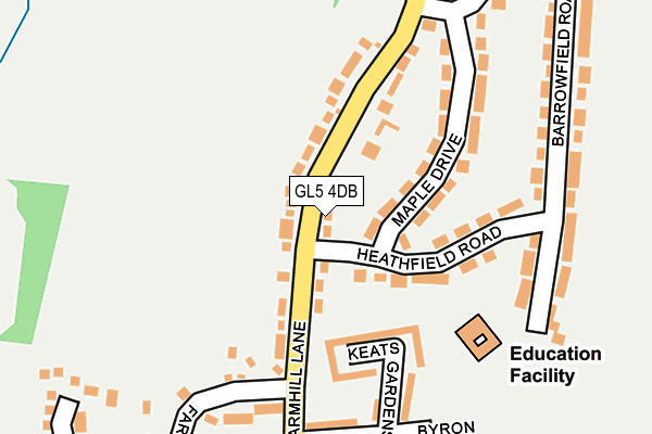 GL5 4DB map - OS OpenMap – Local (Ordnance Survey)