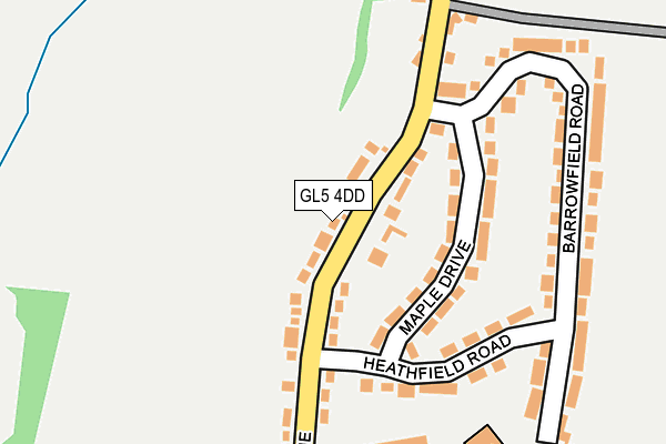 GL5 4DD map - OS OpenMap – Local (Ordnance Survey)