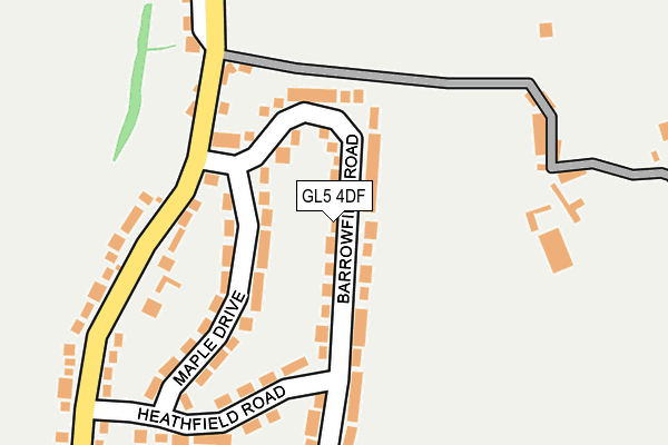 GL5 4DF map - OS OpenMap – Local (Ordnance Survey)