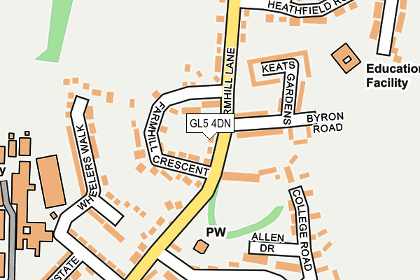 GL5 4DN map - OS OpenMap – Local (Ordnance Survey)
