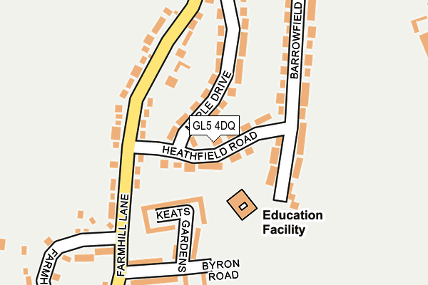 GL5 4DQ map - OS OpenMap – Local (Ordnance Survey)