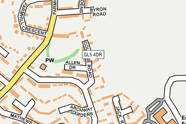 GL5 4DR map - OS OpenMap – Local (Ordnance Survey)