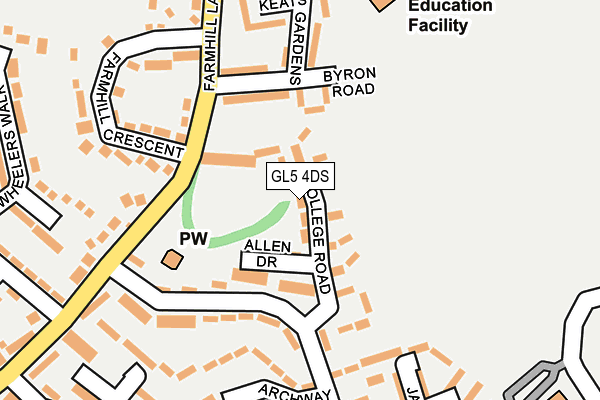 GL5 4DS map - OS OpenMap – Local (Ordnance Survey)