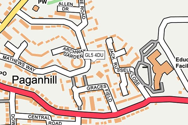 GL5 4DU map - OS OpenMap – Local (Ordnance Survey)