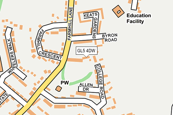 GL5 4DW map - OS OpenMap – Local (Ordnance Survey)