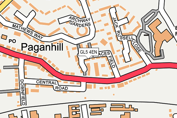 GL5 4EN map - OS OpenMap – Local (Ordnance Survey)