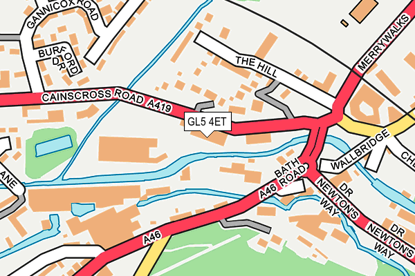 GL5 4ET map - OS OpenMap – Local (Ordnance Survey)