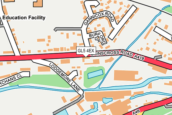 GL5 4EX map - OS OpenMap – Local (Ordnance Survey)