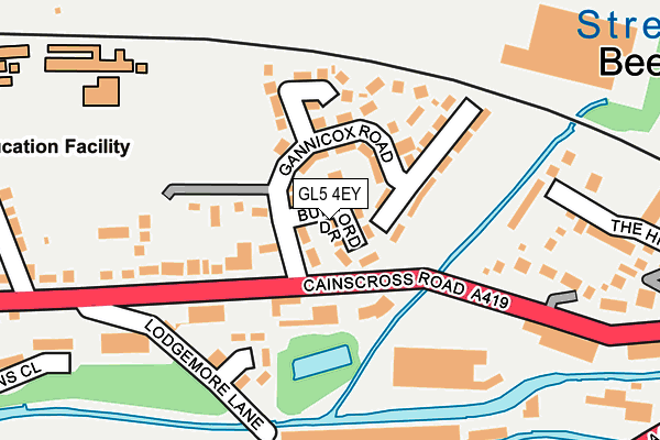 GL5 4EY map - OS OpenMap – Local (Ordnance Survey)