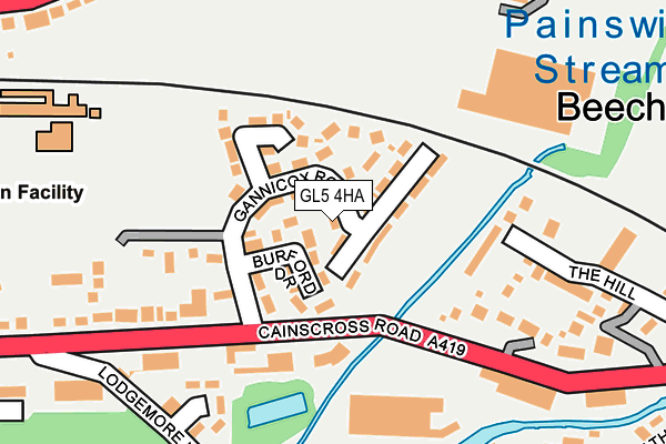 GL5 4HA map - OS OpenMap – Local (Ordnance Survey)