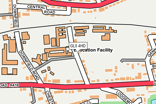 GL5 4HD map - OS OpenMap – Local (Ordnance Survey)