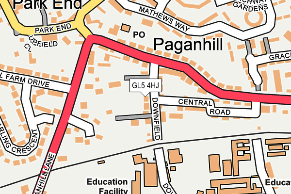 GL5 4HJ map - OS OpenMap – Local (Ordnance Survey)