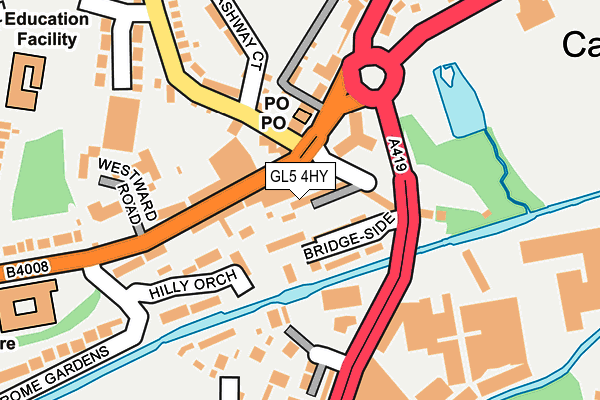 GL5 4HY map - OS OpenMap – Local (Ordnance Survey)