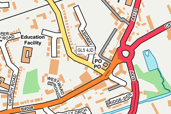 GL5 4JD map - OS OpenMap – Local (Ordnance Survey)