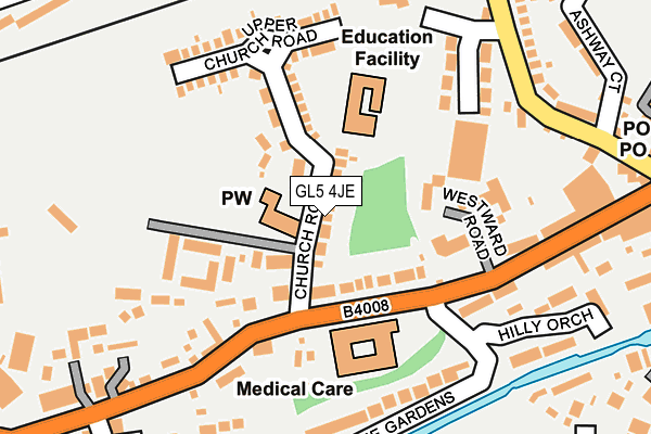 GL5 4JE map - OS OpenMap – Local (Ordnance Survey)