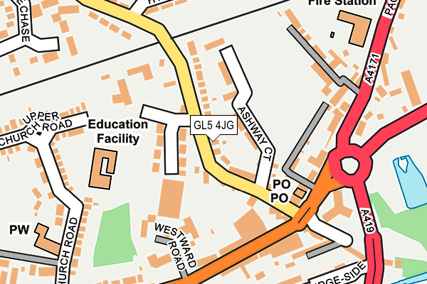 GL5 4JG map - OS OpenMap – Local (Ordnance Survey)