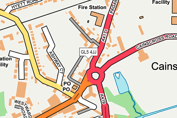 GL5 4JJ map - OS OpenMap – Local (Ordnance Survey)