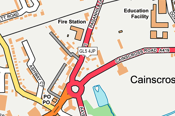 GL5 4JP map - OS OpenMap – Local (Ordnance Survey)