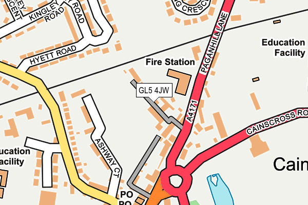 GL5 4JW map - OS OpenMap – Local (Ordnance Survey)