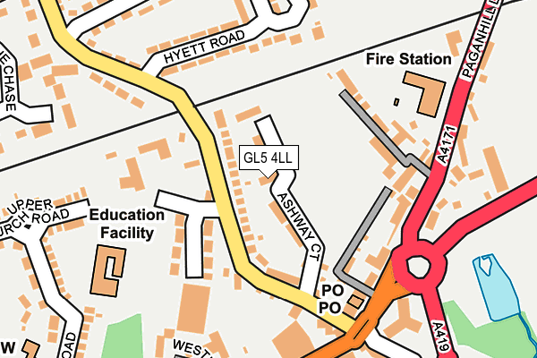 GL5 4LL map - OS OpenMap – Local (Ordnance Survey)