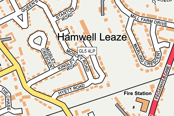 GL5 4LP map - OS OpenMap – Local (Ordnance Survey)