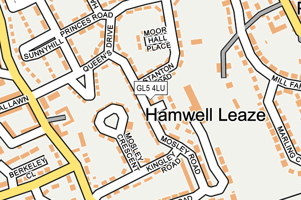 GL5 4LU map - OS OpenMap – Local (Ordnance Survey)