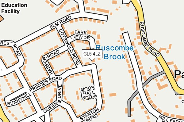 GL5 4LZ map - OS OpenMap – Local (Ordnance Survey)