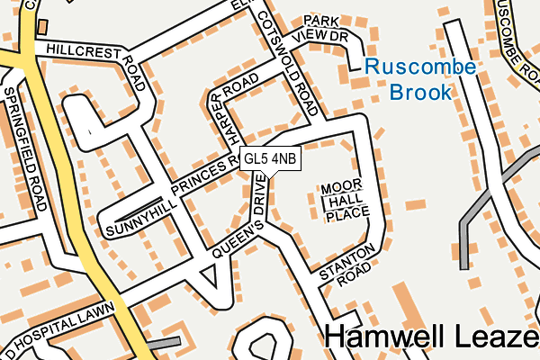 GL5 4NB map - OS OpenMap – Local (Ordnance Survey)