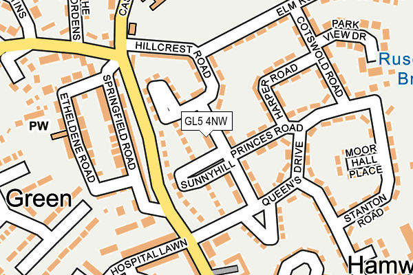 GL5 4NW map - OS OpenMap – Local (Ordnance Survey)