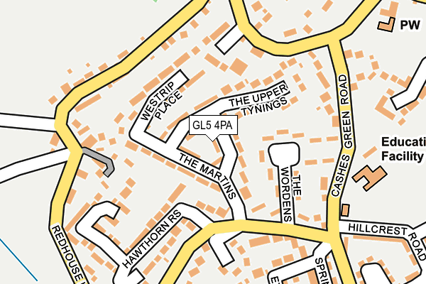 GL5 4PA map - OS OpenMap – Local (Ordnance Survey)