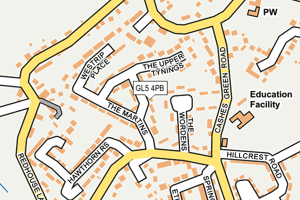 GL5 4PB map - OS OpenMap – Local (Ordnance Survey)
