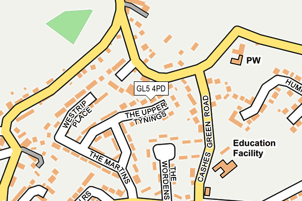 GL5 4PD map - OS OpenMap – Local (Ordnance Survey)