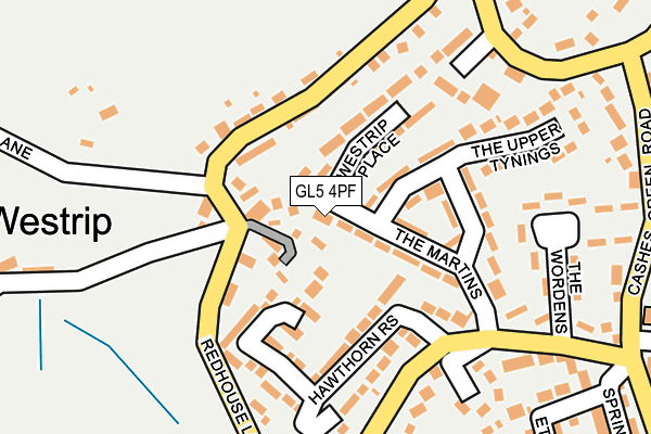 GL5 4PF map - OS OpenMap – Local (Ordnance Survey)