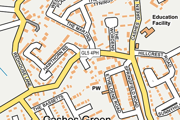 GL5 4PH map - OS OpenMap – Local (Ordnance Survey)