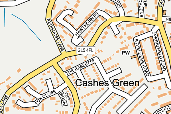 GL5 4PL map - OS OpenMap – Local (Ordnance Survey)