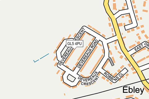 GL5 4PU map - OS OpenMap – Local (Ordnance Survey)