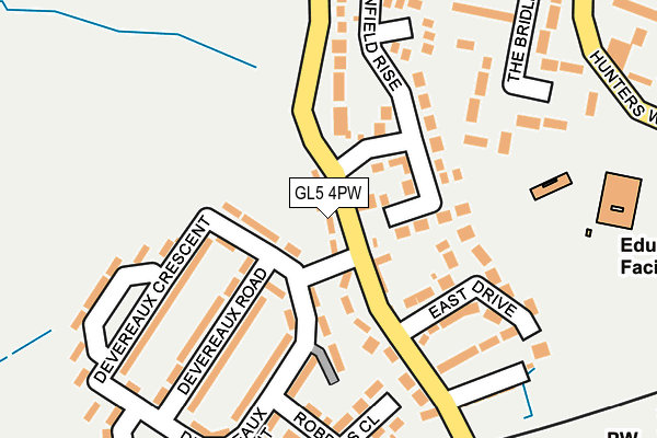 GL5 4PW map - OS OpenMap – Local (Ordnance Survey)