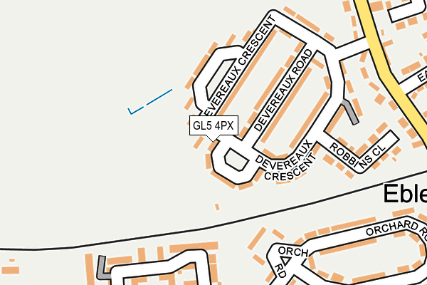 GL5 4PX map - OS OpenMap – Local (Ordnance Survey)