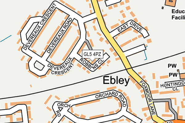 GL5 4PZ map - OS OpenMap – Local (Ordnance Survey)