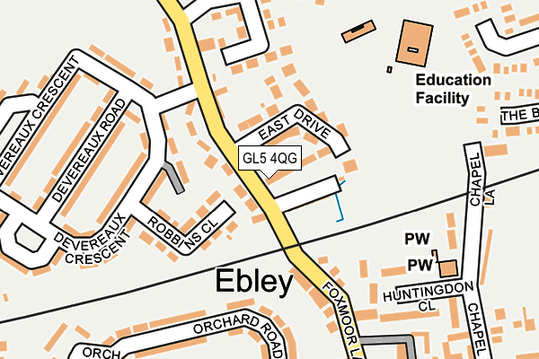 GL5 4QG map - OS OpenMap – Local (Ordnance Survey)