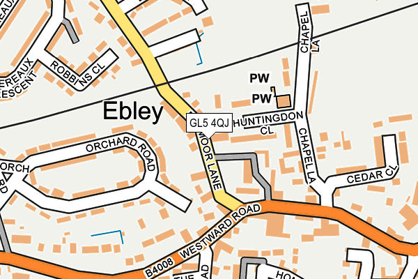 GL5 4QJ map - OS OpenMap – Local (Ordnance Survey)