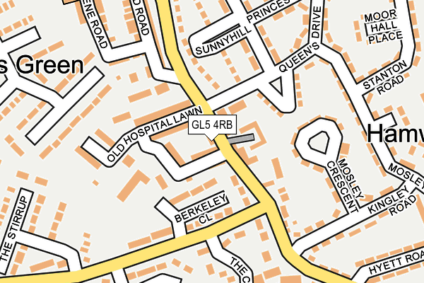 GL5 4RB map - OS OpenMap – Local (Ordnance Survey)