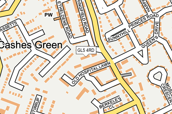 GL5 4RD map - OS OpenMap – Local (Ordnance Survey)