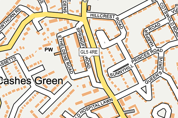 GL5 4RE map - OS OpenMap – Local (Ordnance Survey)