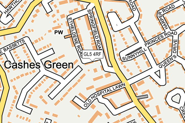 GL5 4RF map - OS OpenMap – Local (Ordnance Survey)