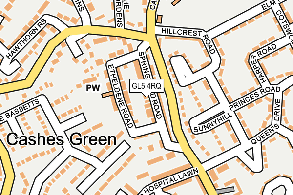 GL5 4RQ map - OS OpenMap – Local (Ordnance Survey)