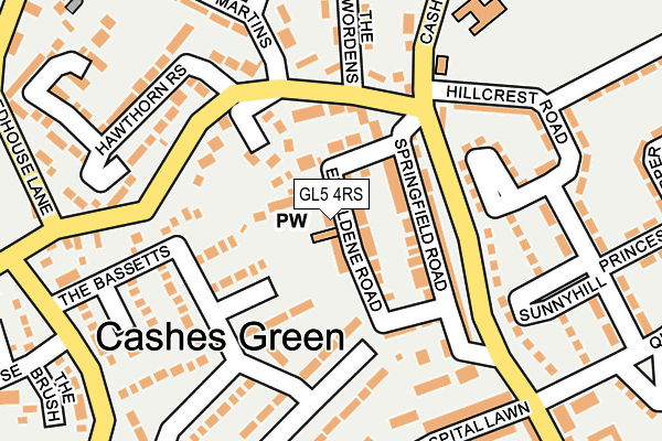 GL5 4RS map - OS OpenMap – Local (Ordnance Survey)