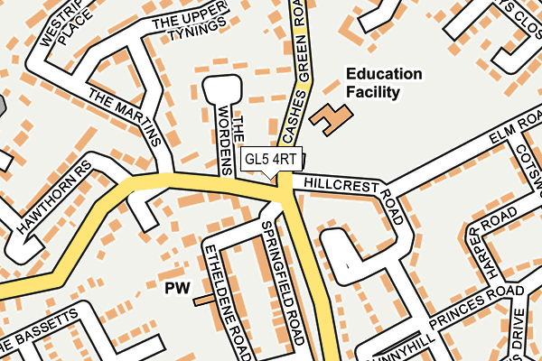 GL5 4RT map - OS OpenMap – Local (Ordnance Survey)