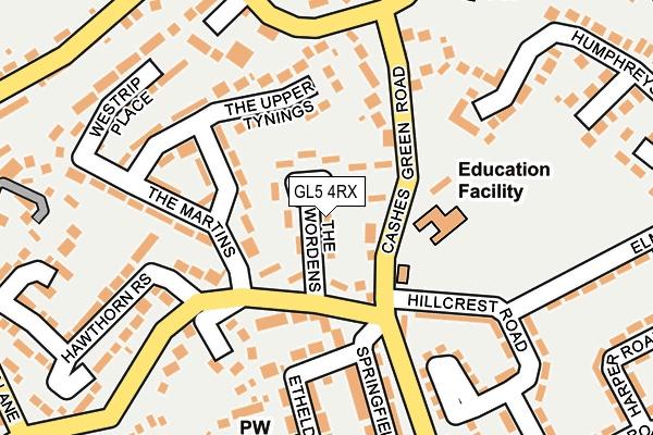 GL5 4RX map - OS OpenMap – Local (Ordnance Survey)